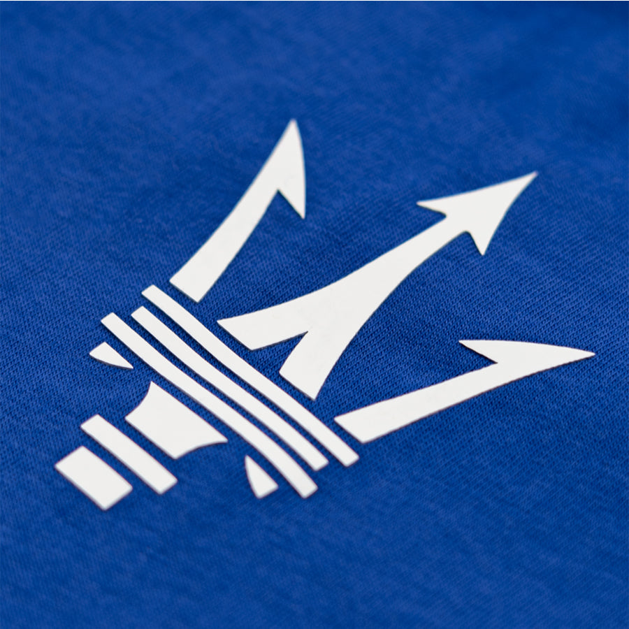 Maserati Herren-T-Shirt mit Maserati-Schriftzug blau