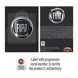 Fiat 3D-Logo-Aufkleber schwarz 75 mm