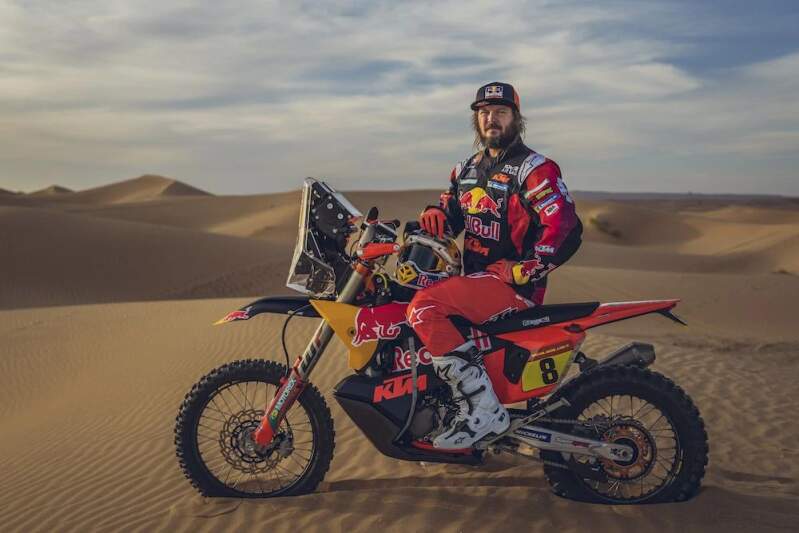 Motorradmodell Red Bull KTM 450 Rally Dakar 2024 Toby Price Nr. 8