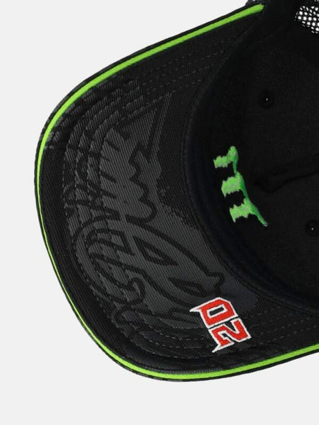 Fabio Quartararo - Monster Energy Sponsoren-Cap mit gebogenem Schirm