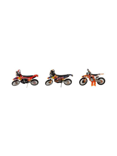 Set mit 3 Motorrädern KTM Red Bull Racing BBurago