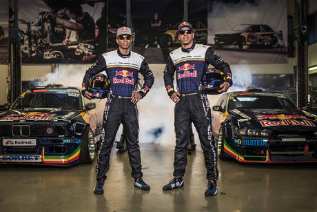 Red Bull Spect DRIFT sunglasses, black with brown lenses