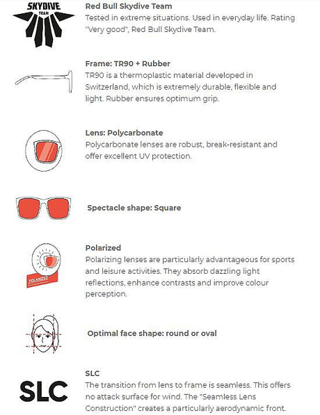 Red Bull Spect RAZE sunglasses grey with green lenses