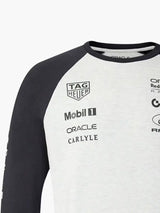 Oracle Red Bull Racing Classic Long Sleeve Team T-Shirt with Sponsor Logos – Grey