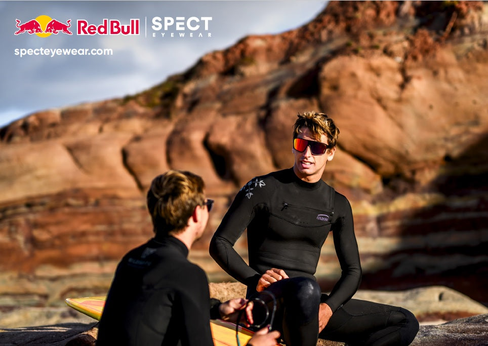 Red Bull Spect KRAFT sunglasses white and blue with blue lens