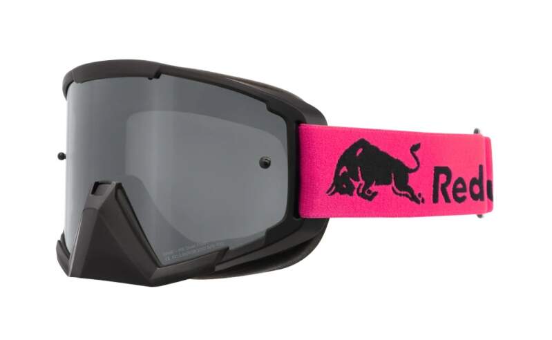 Red Bull Spect WHIP motocross goggles, black with silver lens