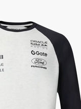 Oracle Red Bull Racing Classic Long Sleeve Team T-Shirt with Sponsor Logos – Grey