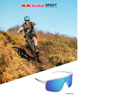 Red Bull Spect DAKOTA sunglasses, black with purple-green lens