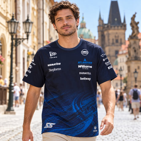 Williams F1 Team #55 Carlos Sainz T-Shirt – Team Edition – illustrative photo (AI)
